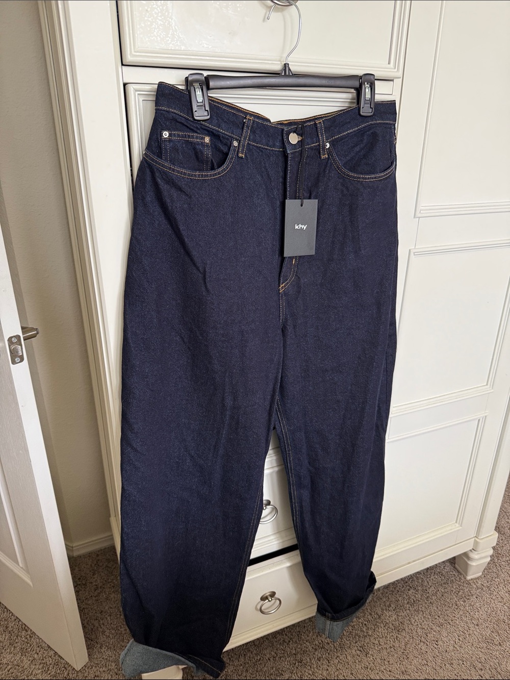 Khy Women’s Dark Indigo Wide-Leg Jeans